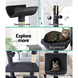 Feline Paradise 140cm Cat Tree with Scratching Post, Condo House, and Plush Furniture - Extra Image