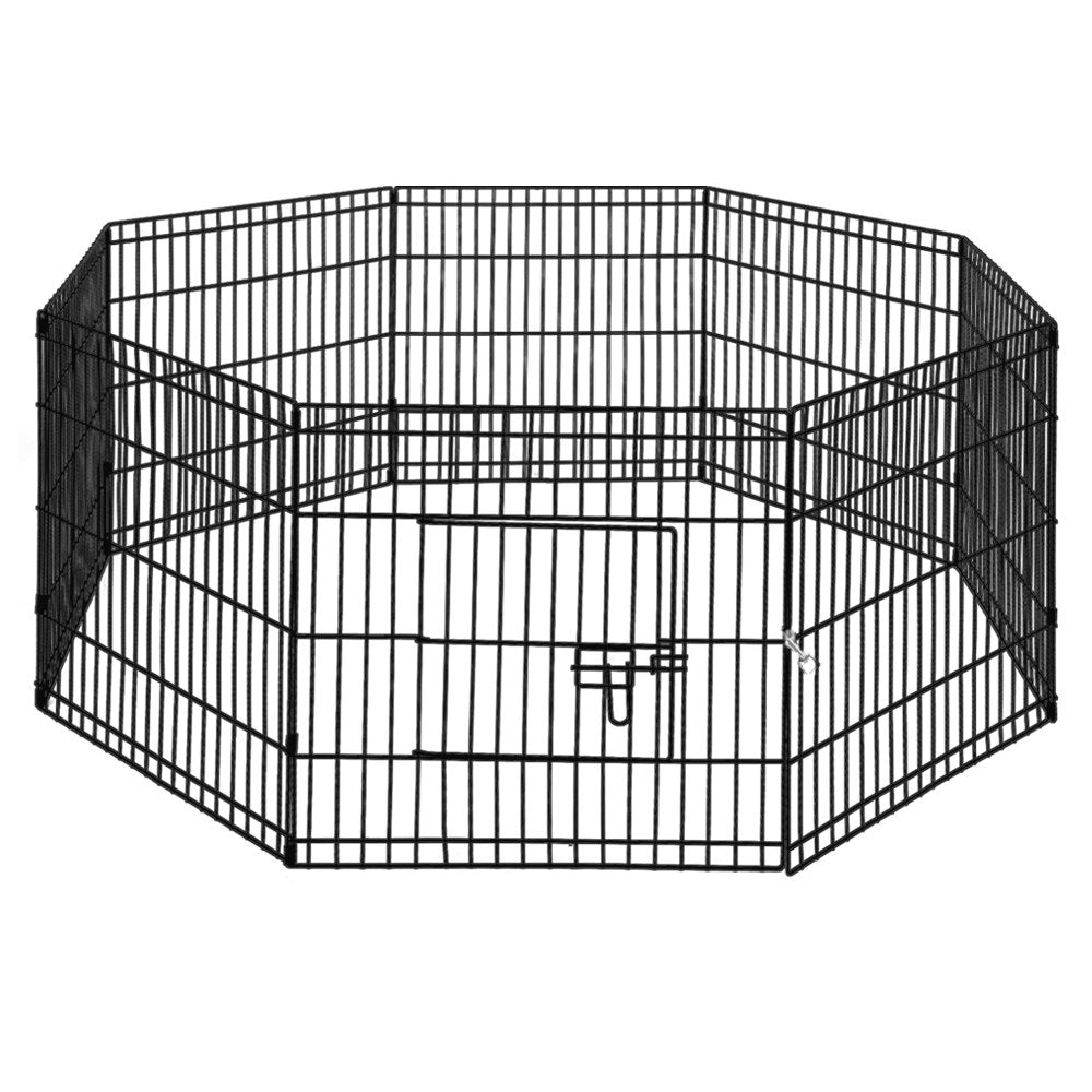 24" 8-Panel Versatile Pet Playpen for Dogs and Small Animals - Durable Exercise Enclosure and Fence