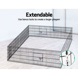 24" 8-Panel Versatile Pet Playpen for Dogs and Small Animals - Durable Exercise Enclosure and Fence