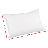 Premium Duck Feather Down Twin Pillows for Unmatched Sleeping Bliss