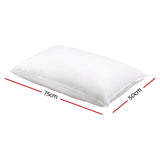 Deluxe Goose Feather & Down Pillow Duo for Supreme Sleep Comfort