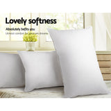 Deluxe Goose Feather & Down Pillow Duo for Supreme Sleep Comfort