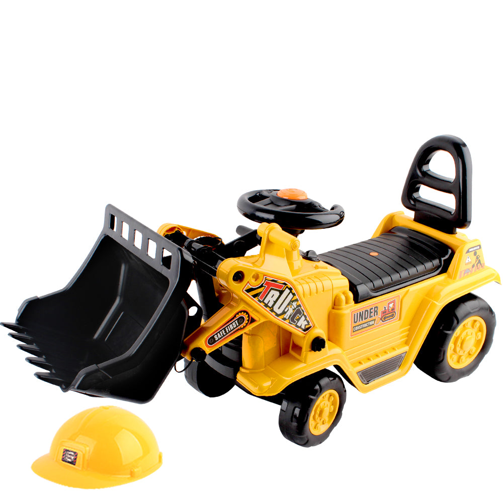 Kids Yellow Ride-On Bulldozer Toy - Fun Construction Vehicle