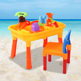 Colorful 2-in-1 Sand and Water Play Table Set for Kids