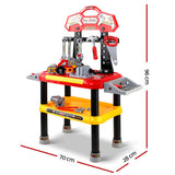 Keezi Kids Creative Tool Workshop Playset - Red - Front View