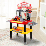 Keezi Kids Creative Tool Workshop Playset - Red - Close-Up Angle