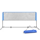 Everfit Multi-Sport Portable Net System for Badminton, Volleyball, Tennis, and More - 3m Adjustable Height, Blue