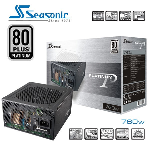 Seasonic 760W Platinum Efficiency Power Supply Unit (SS-760XP2)