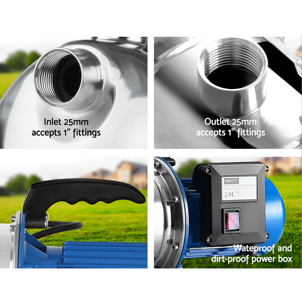 Stainless Steel 2300W High Pressure Garden Water Pump