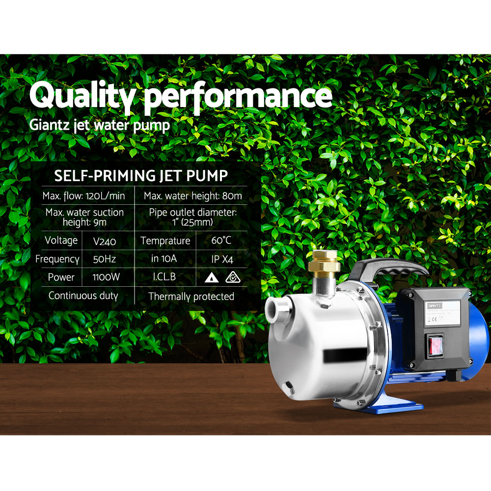 Stainless Steel 2300W High Pressure Garden Water Pump