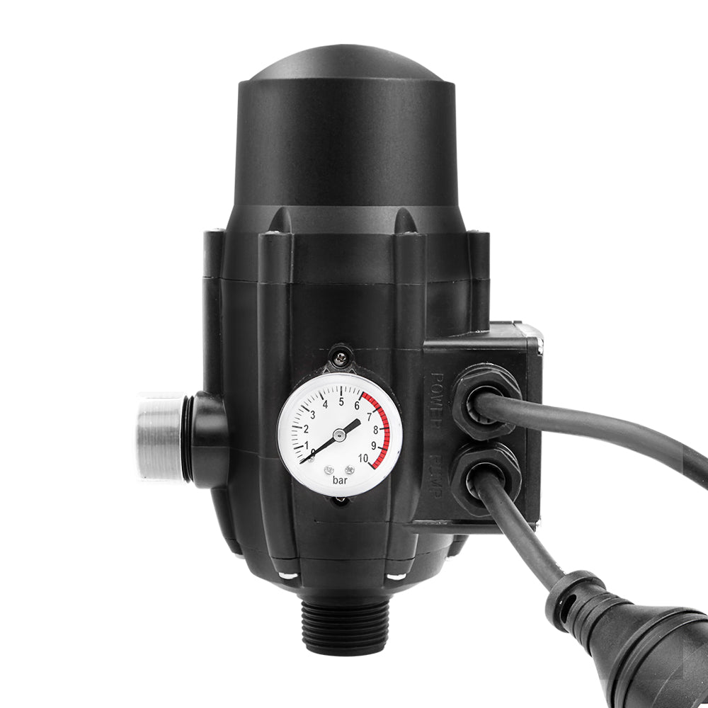 Versatile Black Automatic Water Pump Controller with Adjustable Pressure Switch