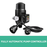 Versatile Black Automatic Water Pump Controller with Adjustable Pressure Switch - 45-Degree Angle