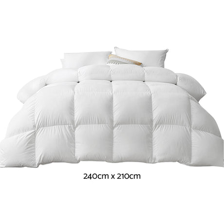 Premium King Size 500GSM Goose Down Comforter by Giselle Bedding