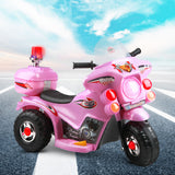 Pink Police Ride-On Motorcycle for Kids