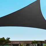 Deluxe Triangle Black Shade Sail Canopy - 5x5x5m, 280gsm, UV Blocker