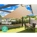 Premium 3x5m Sand Rectangular Shade Sail Canopy - Ultimate UV Protection and Weather-Resistant Design