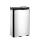 60L Touchless Stainless Steel Sensor Garbage Can - Front View