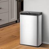 Smart 60L Motion-Sensor Trash Can with Stainless Steel Design and Dual Power Options