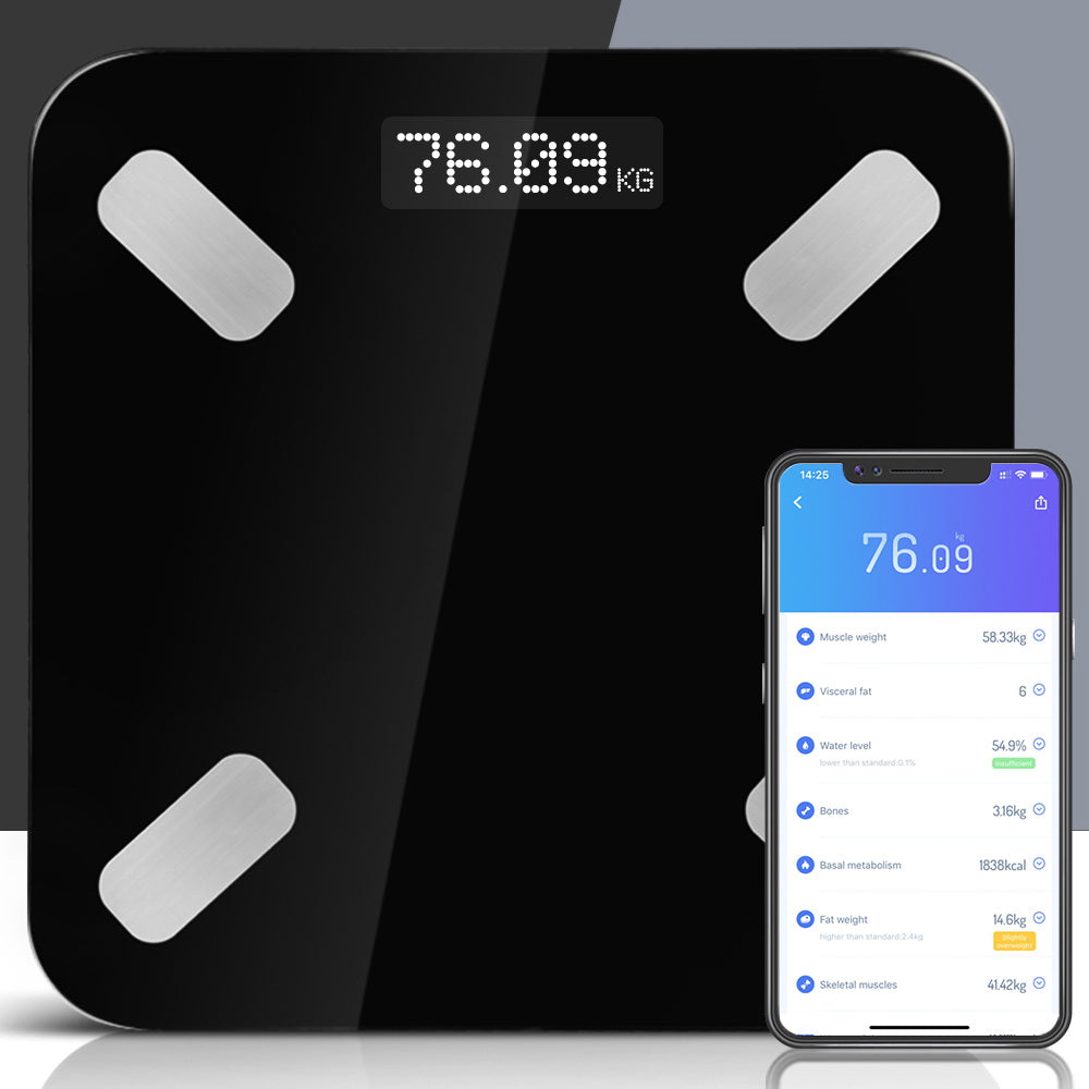 Everfit Smart Bluetooth Body Fat Scale with 23 Health Metrics - 180KG Capacity