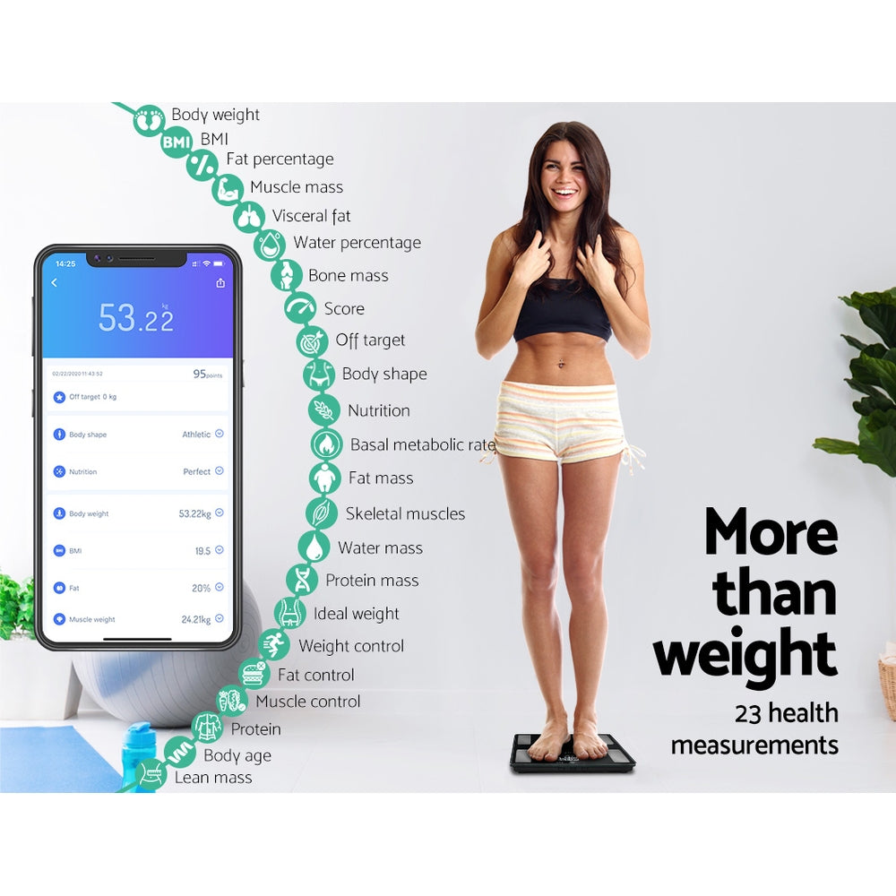 Smart Bluetooth Health Monitoring Scale with 180KG Capacity