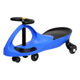 Blue Pedal-Free Kids Swing Car - 79cm Ride-On Toy