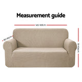 Artiss Stretchable 2-Seater Sofa Cover Protector in Sand