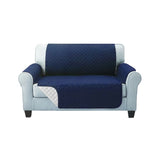 Quilted Navy Sofa Cover for 2-Seater - Artiss Lounge Protector and Slipcover