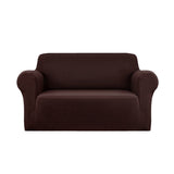 Artiss Coffee Stretch Sofa Cover for 2-Seater Couch