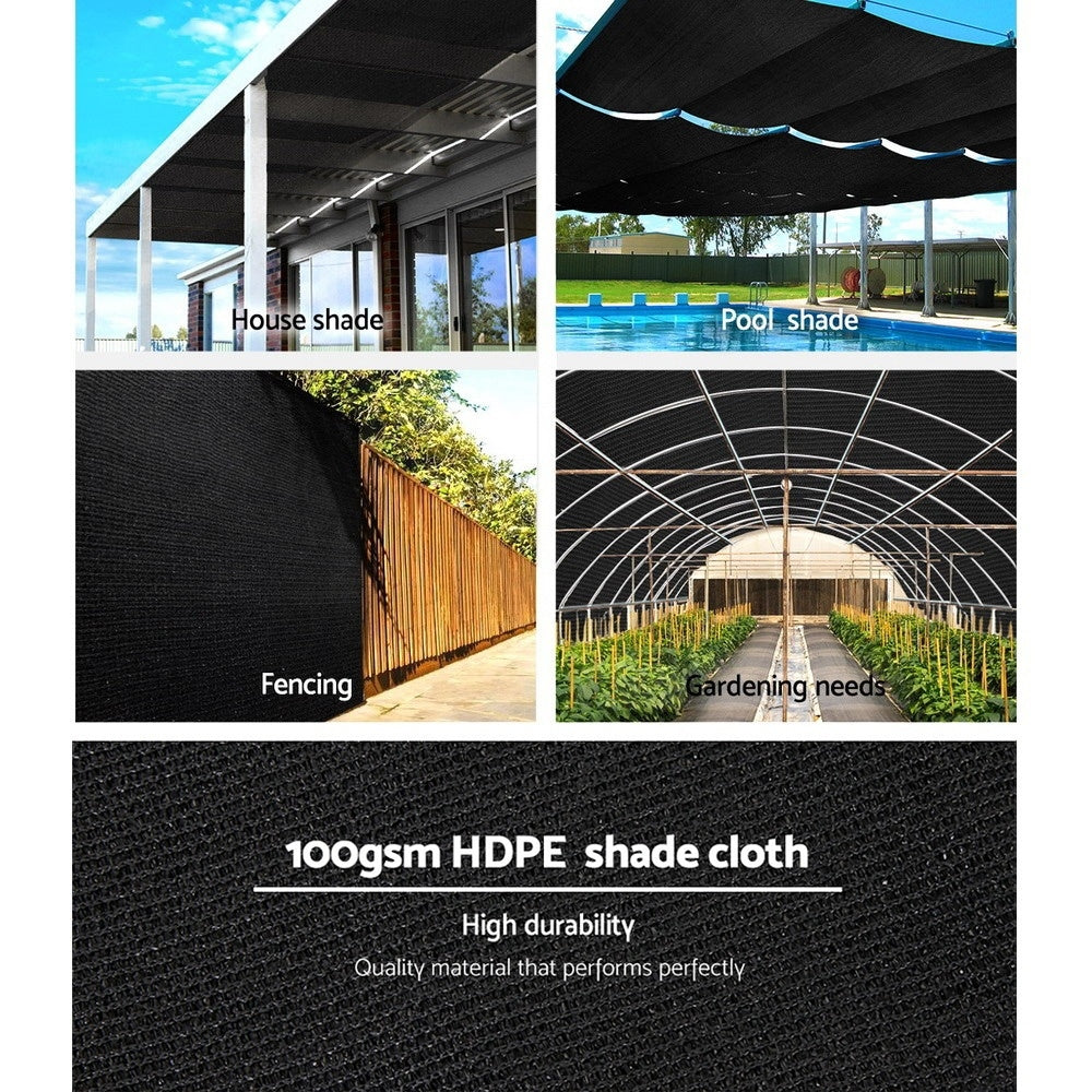 Premium 50% UV-Block Shade Cloth - 1.83m x 10m Outdoor Plant Protector Mesh