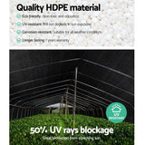 Premium 50% UV-Block Shade Cloth - 1.83m x 10m Outdoor Plant Protector Mesh - Close-Up Angle