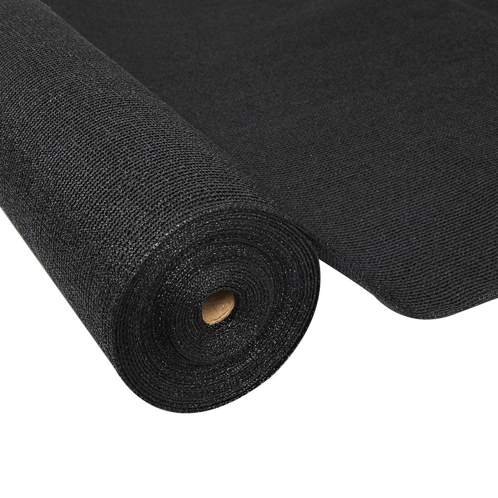 High-Quality 50% UV-Resistant Black Shade Cloth Roll - 1.83m x 20m - 100gsm Protection