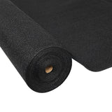 High-Quality 50% UV-Resistant Black Shade Cloth Roll - 1.83m x 20m - 100gsm Protection - Front View