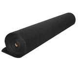 High-Quality 50% UV-Resistant Black Shade Cloth Roll - 1.83m x 20m - 100gsm Protection - Top-Down View