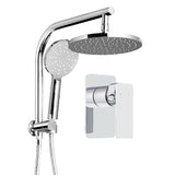 Cefito 9-Inch Luxurious Chrome Rainfall Shower Set with Handheld Sprayer and Adjustable Pressure Features