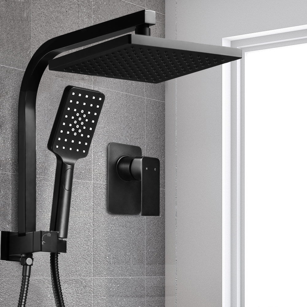 Cefito Luxury 8-Inch High Pressure Rain Shower Head Set with Handheld Mixer in Matte Black