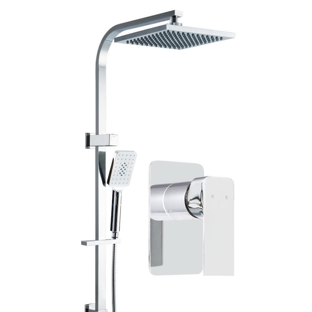 Cefito Luxury 8'' Chrome Rain Shower Head & Mixer Set with Versatile Handheld Shower Option