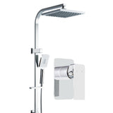 Cefito Luxury 8'' Chrome Rain Shower Head & Mixer Set with Versatile Handheld Shower Option