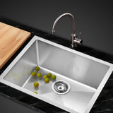 Cefito 54cm x 44cm Premium Black Stainless Steel Kitchen Sink – Multifunctional Under/Top/Flush Mount Design