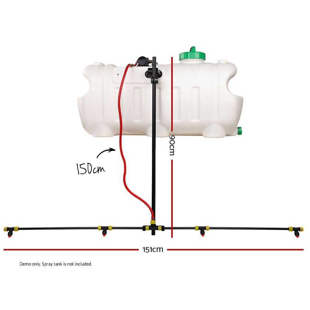 151cm ATV Weed Sprayer Boom with Four Adjustable Nozzles for Efficient Weeding