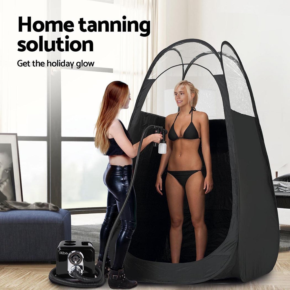 Elite Black Spray Tan Machine with Advanced Gun Technology