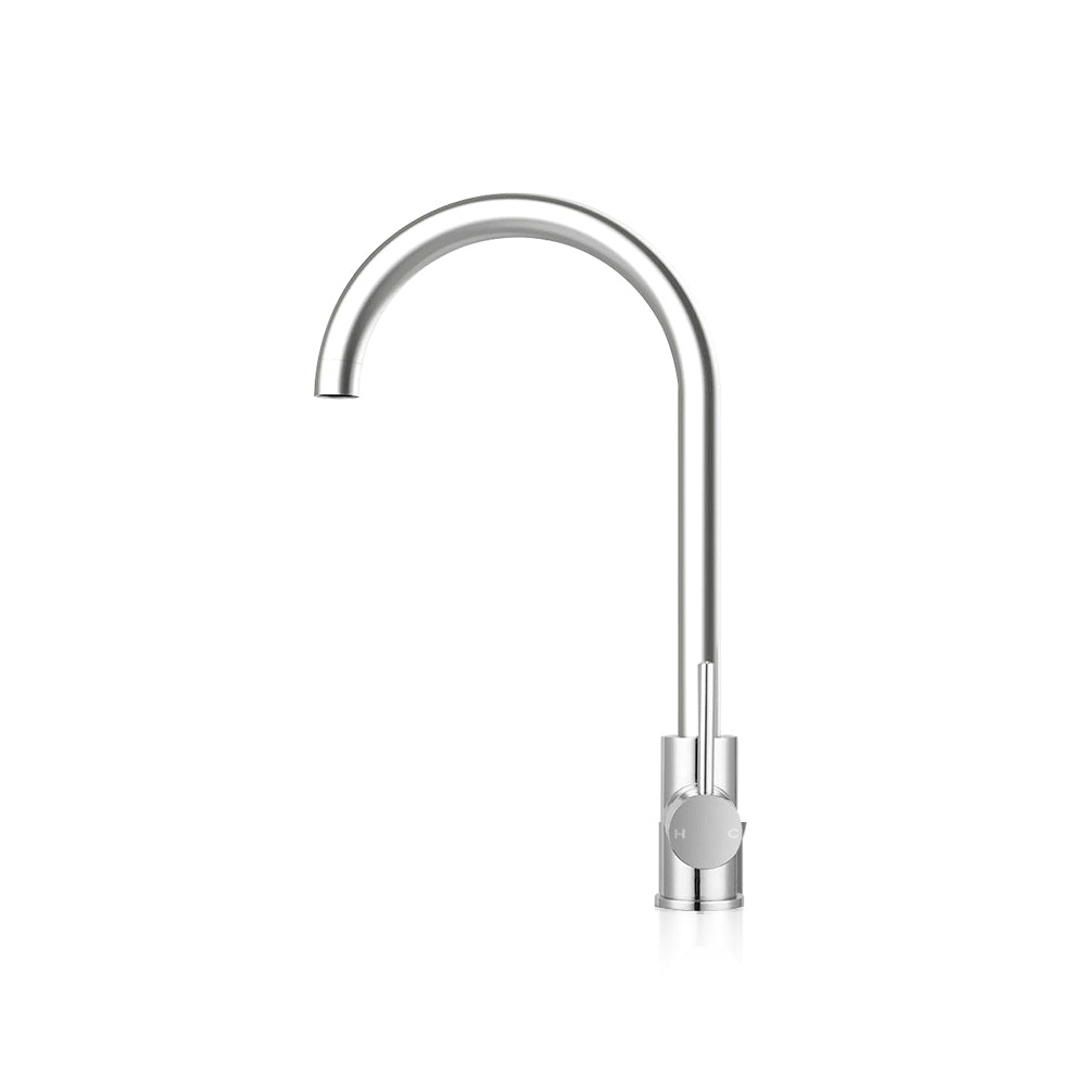 Cefito Luxe Polished Silver Kitchen Mixer Faucet