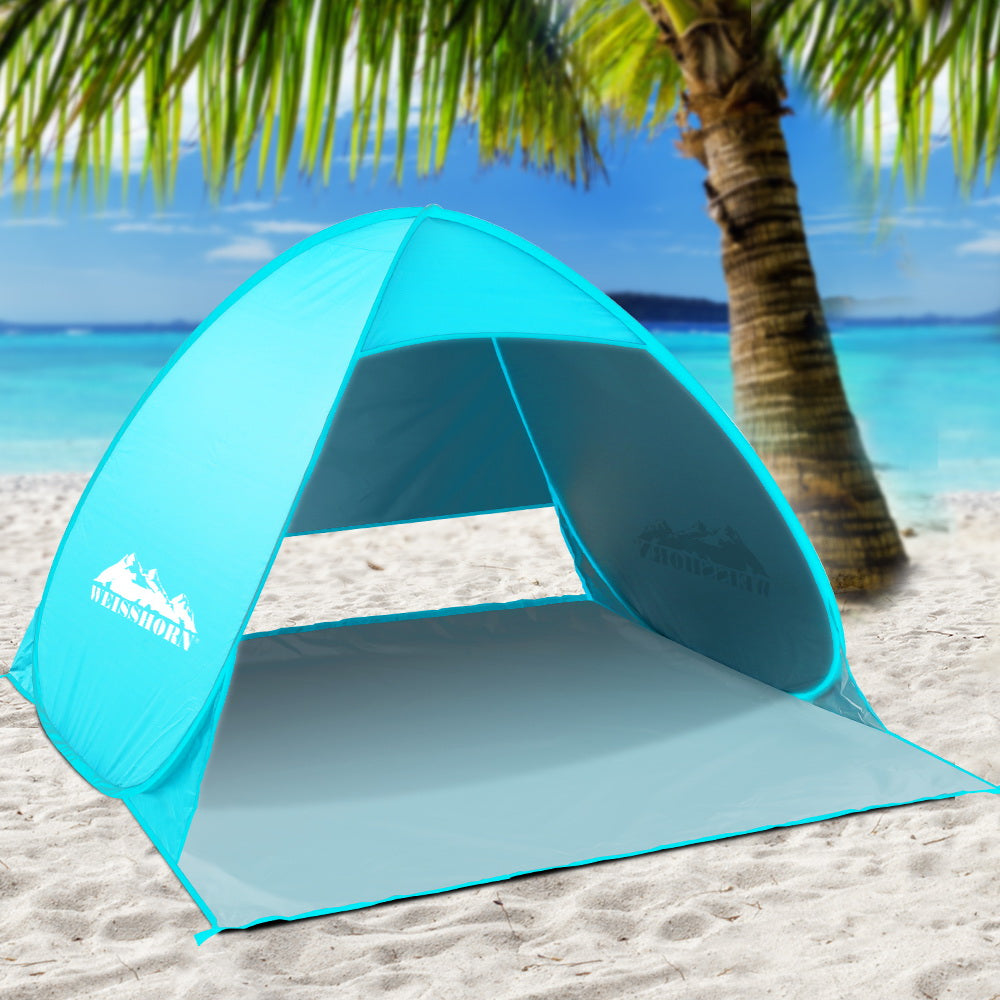 Weisshorn Instant Pop-Up 3-Person Beach Tent - UV & Water-Resistant Camping Shelter