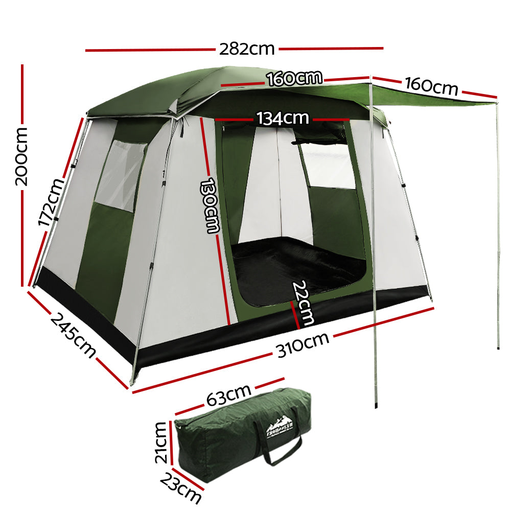 Weisshorn 6-Person Family Camping Dome Tent with Weatherproof Design