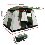 Weisshorn 6-Person Family Camping Dome Tent with Weatherproof Design