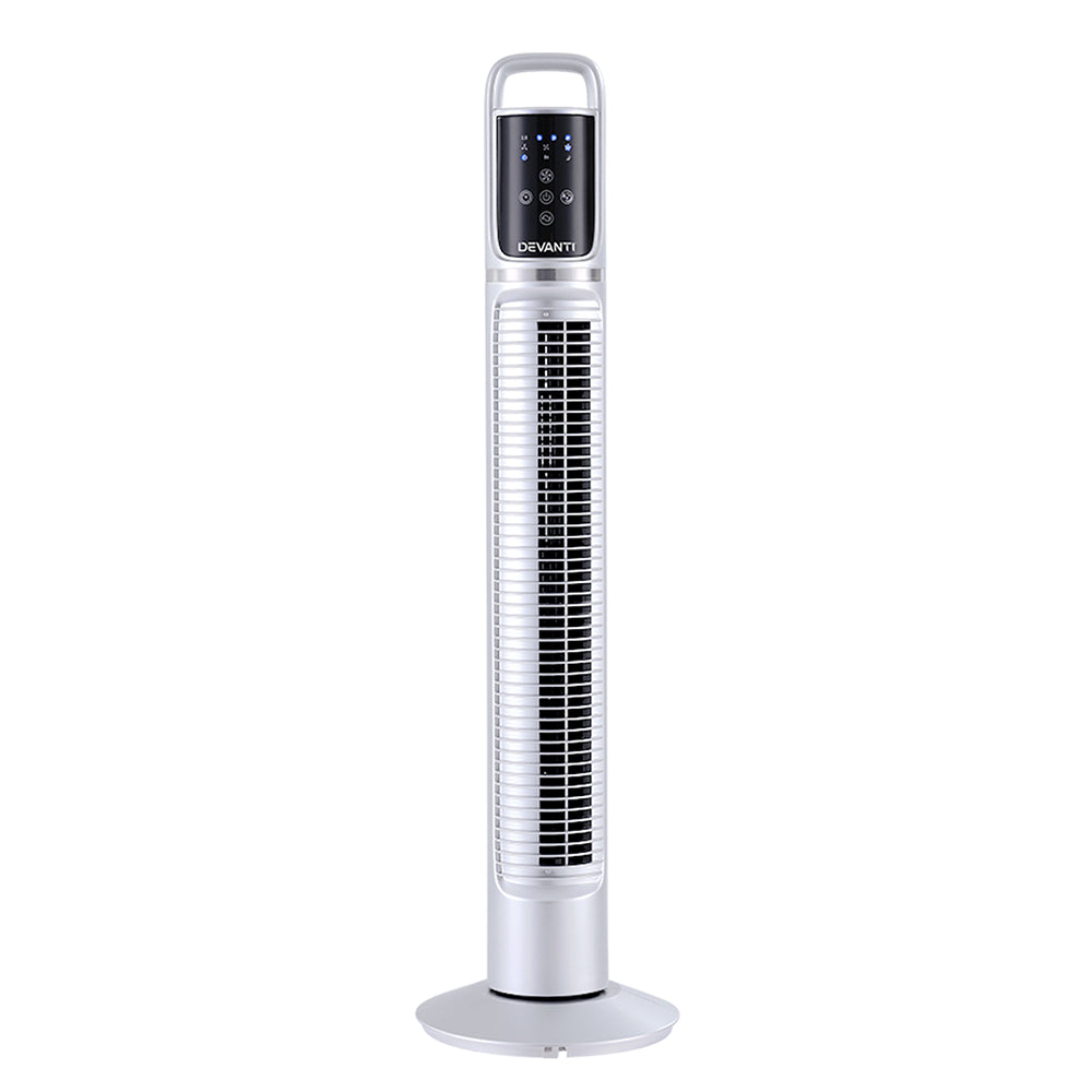 Devanti 32" Bladeless Tower Fan with Remote Control and Timer - 80cm Oscillating Design