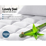 Giselle Premium King Single Bamboo Fibre Pillowtop Mattress Protector