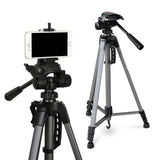 Versatile 1.45M Aluminum Tripod for Cameras and Smartphones