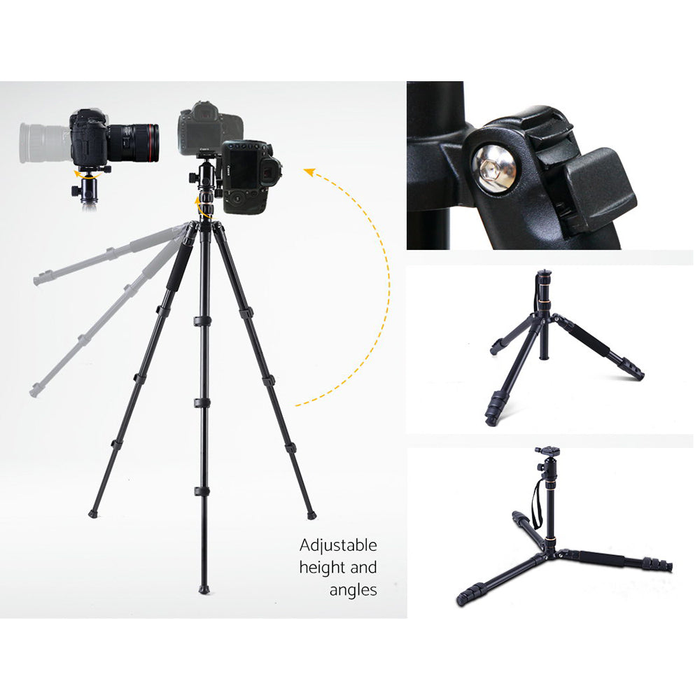 2-in-1 Versatile Camera Tripod and Monopod with Ball Head for DSLR