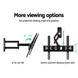 Artiss Full Motion TV Wall Mount Bracket for 23" to 55" LED LCD Screens - Tilt & Swivel Design