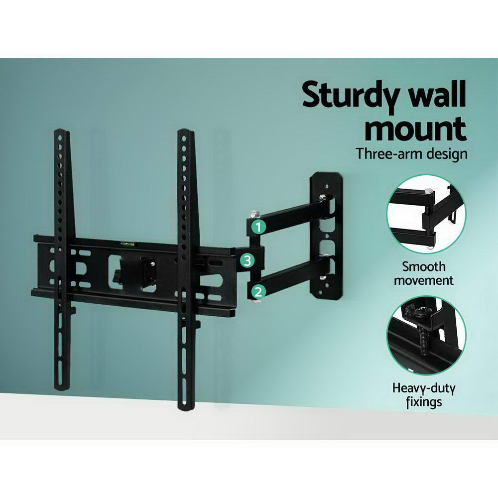 Artiss Full Motion TV Wall Mount Bracket for 23" to 55" LED LCD Screens - Tilt & Swivel Design